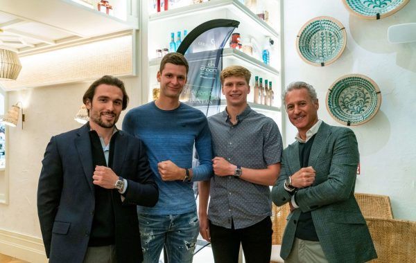 Federico Ziviani, Jenson Brooksby Hubert Hurkacz y Moisés Chocrón