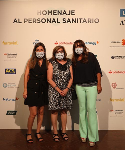 Elena Gracia, Cristina Granados y Maricruz Martín, de Ribera Salud